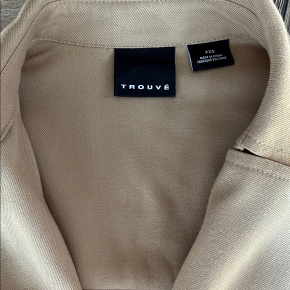 Super cute cropped trench coat rustic raw edge - Picture 9 of 10